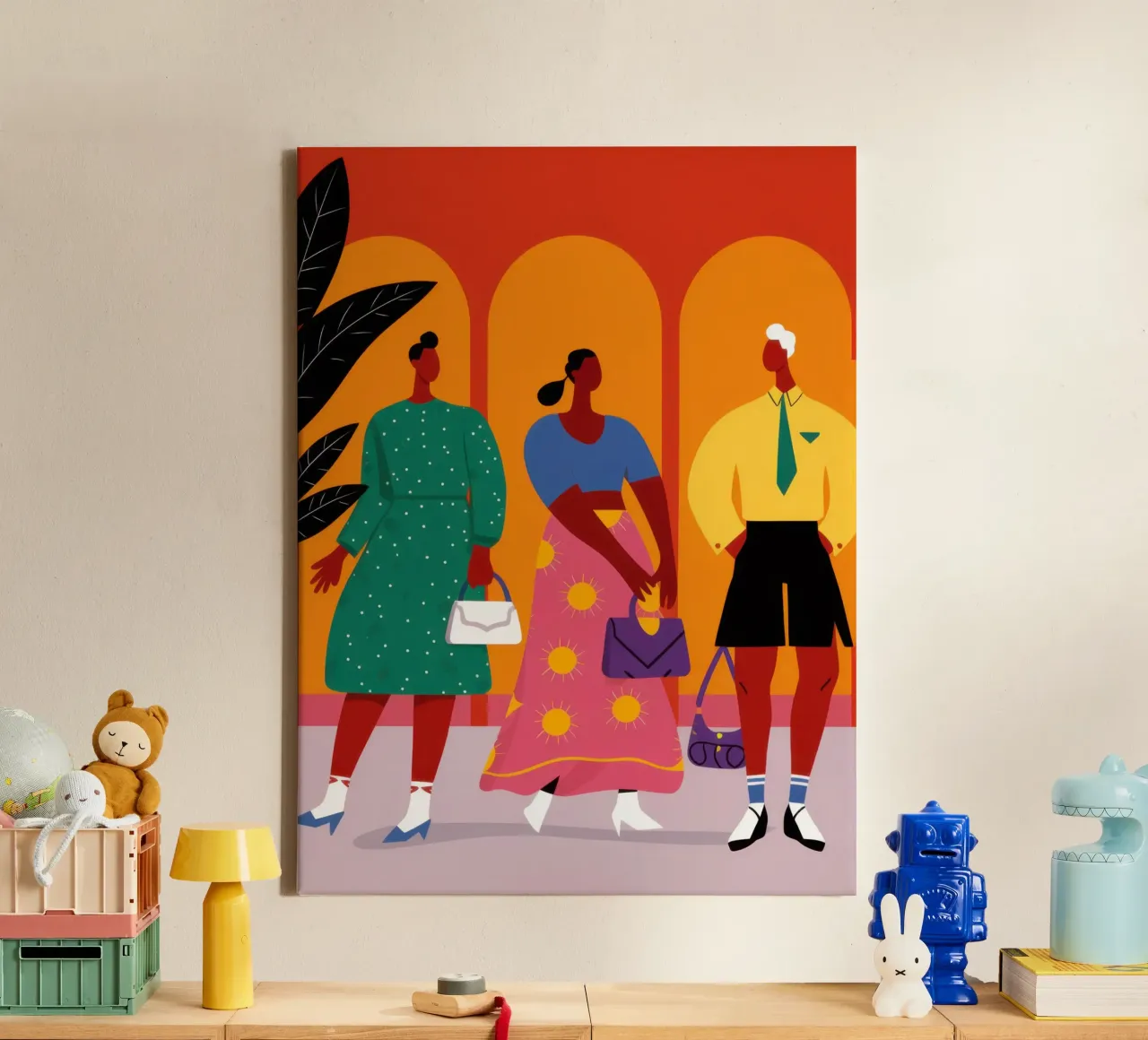 Zusterschap in stijl canvas van Mythy Brush