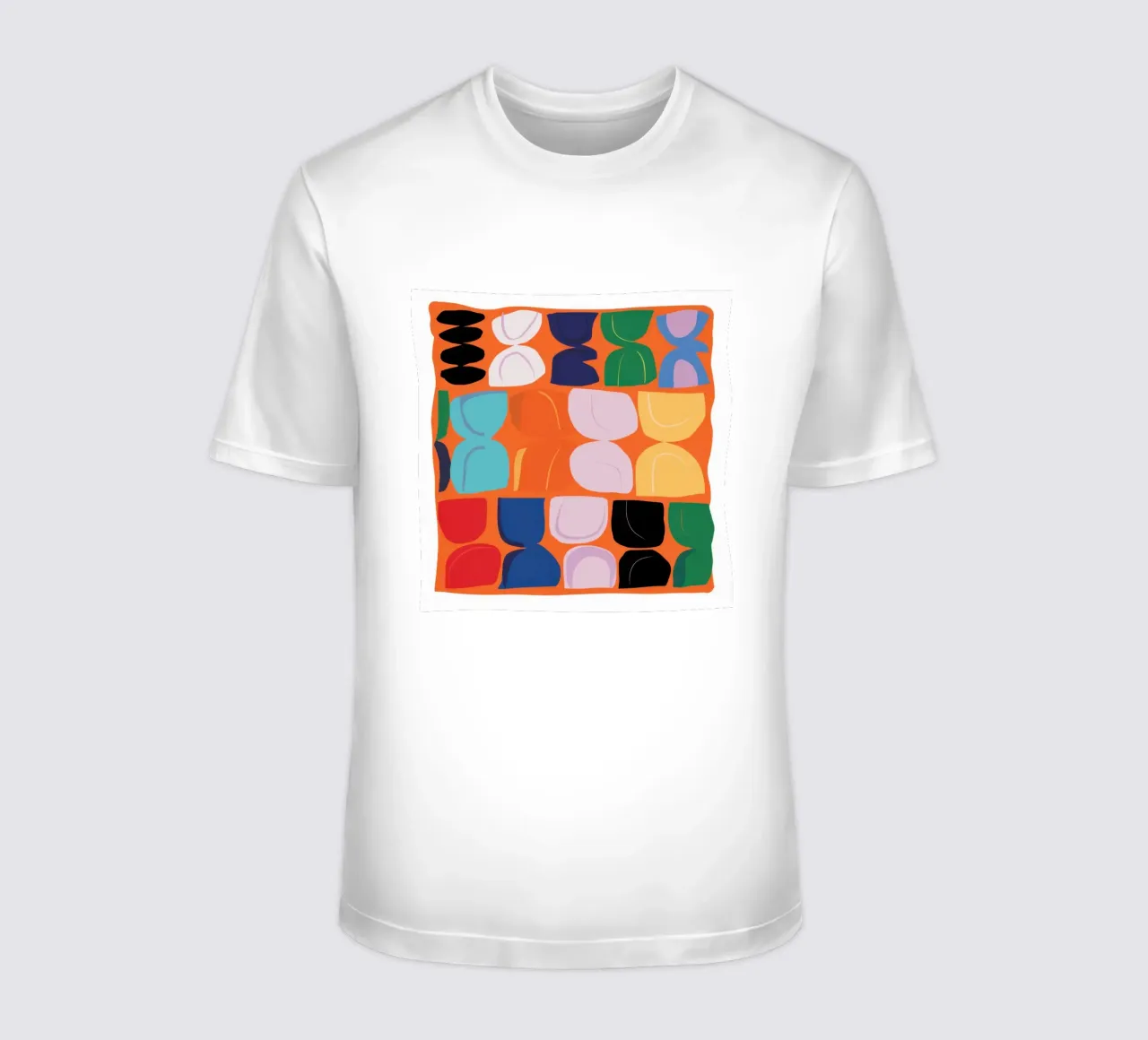 Chromatic Grid Harmony t-shirt by Rain Balance
