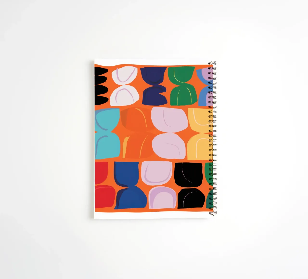 Chromatic Grid Harmony spiral notebook by Rain Balance