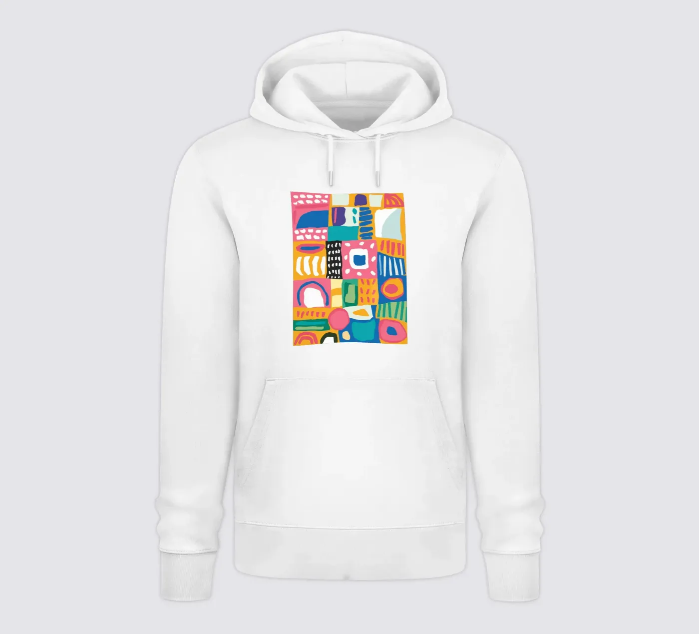 Levendig patchwork van textiel hoodie van Reds Jays
