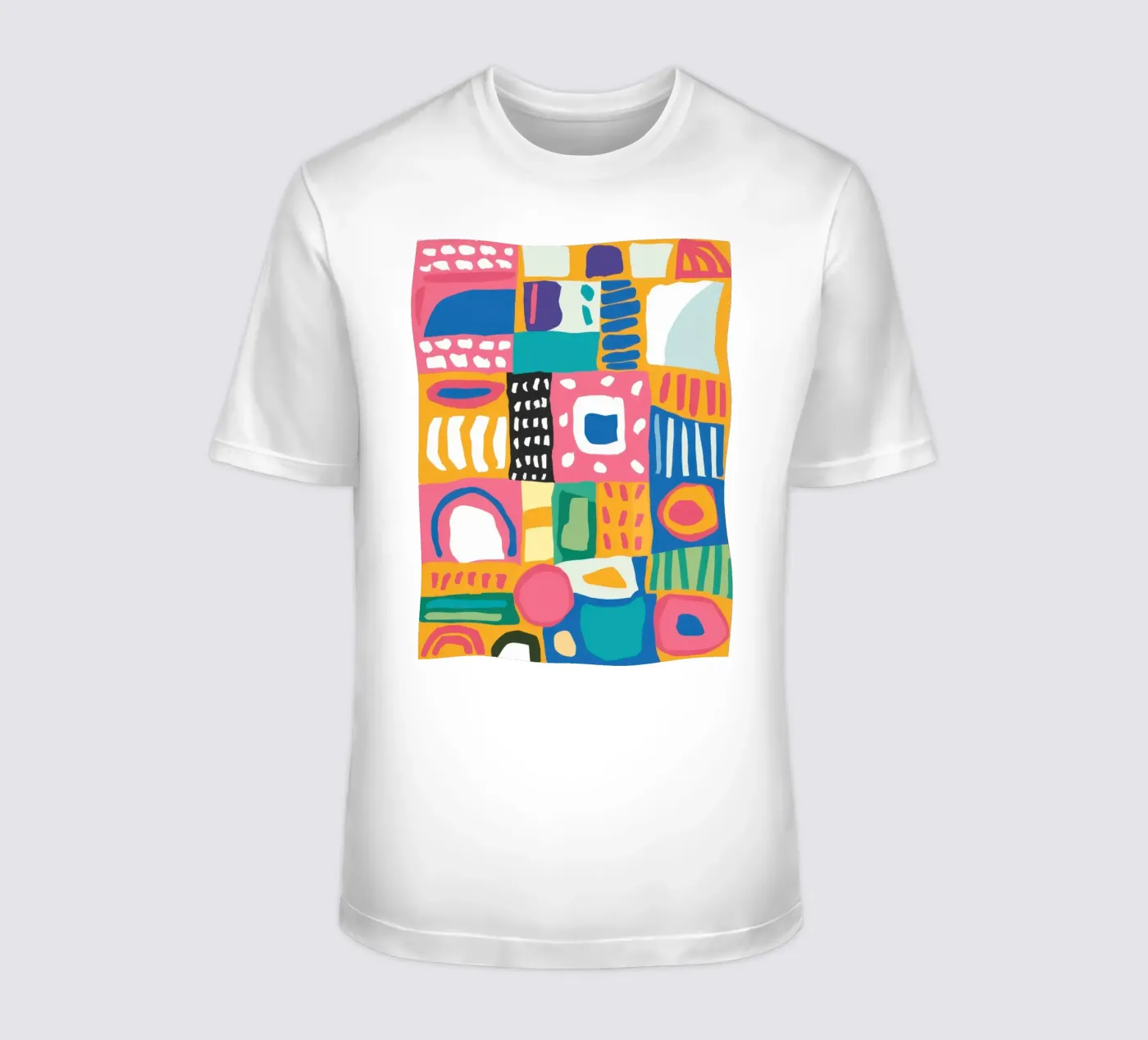 Patchwork tessile vibrante t-shirt da Reds Jays