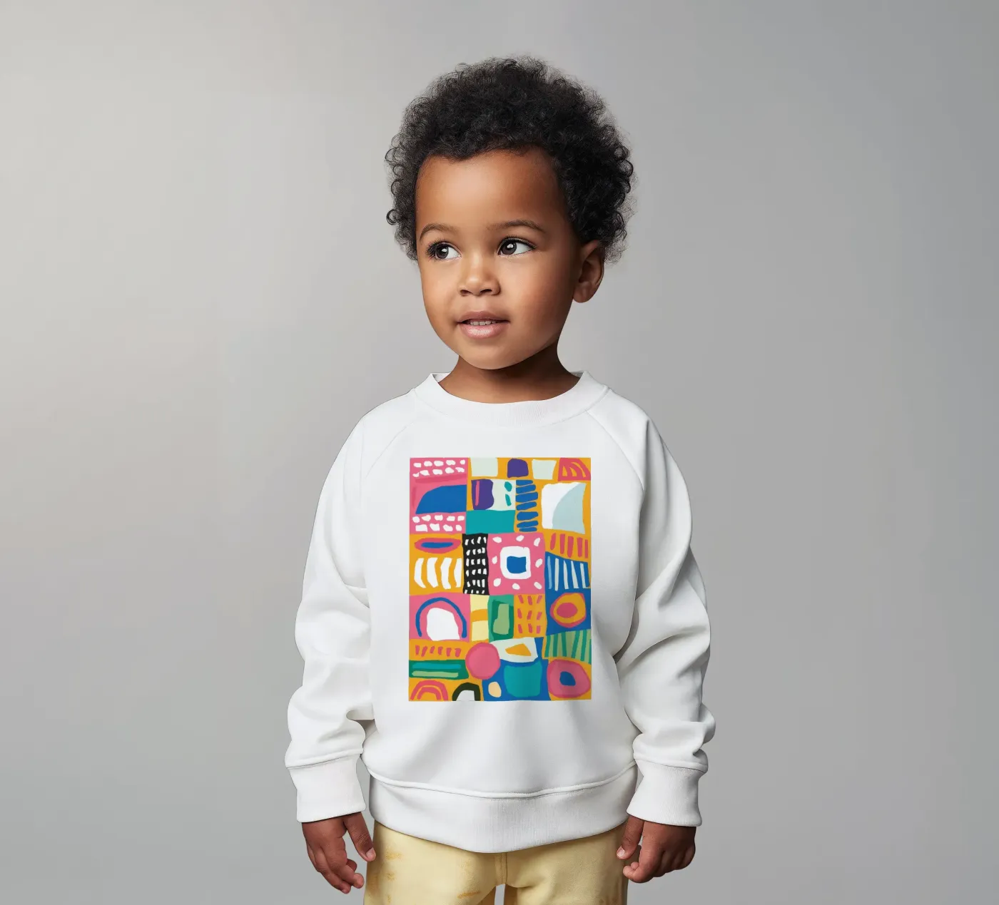 Vibrant Textile Patchwork sweat pour bébé de Reds Jays