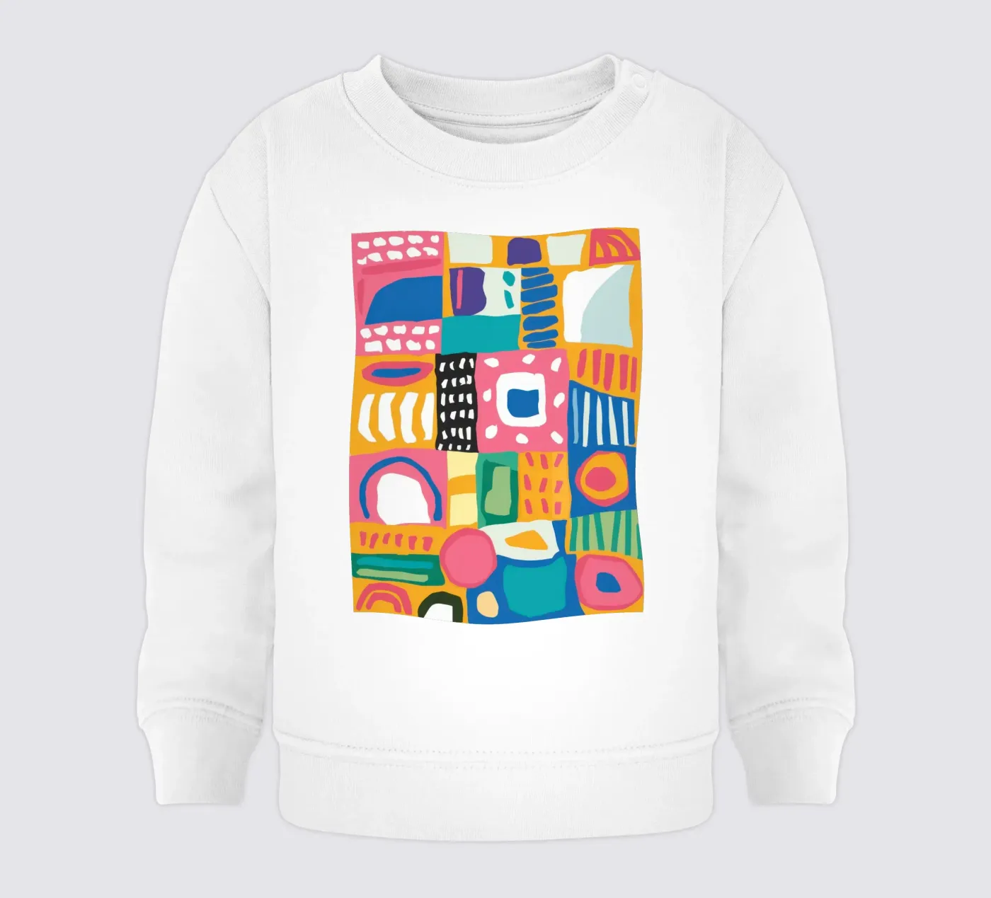Vibrant Textile Patchwork sweat pour bébé de Reds Jays