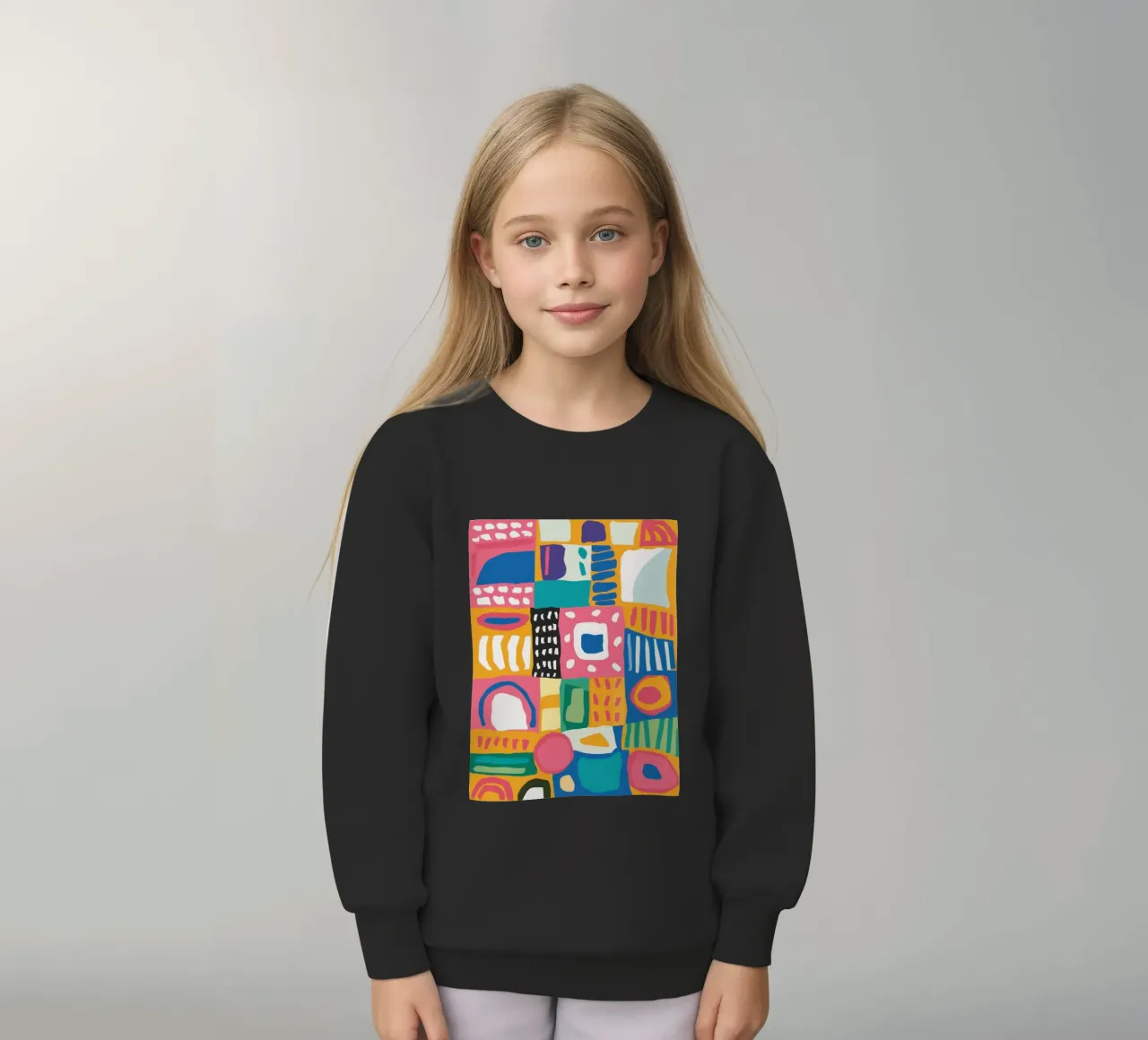 Patchwork tessile vibrante felpa bambino da Reds Jays