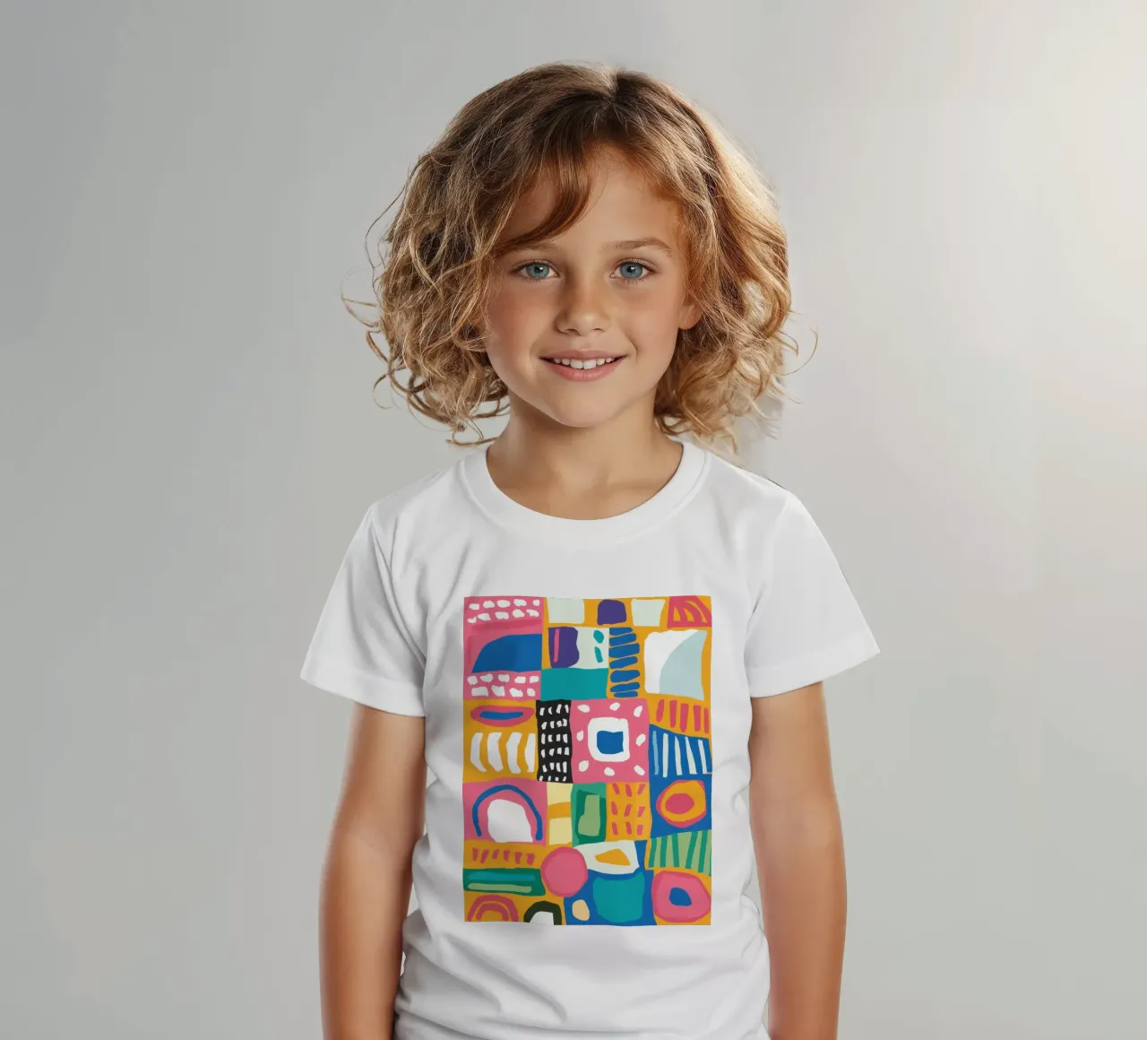 Vibrant Textile Patchwork t-shirt enfant de Reds Jays