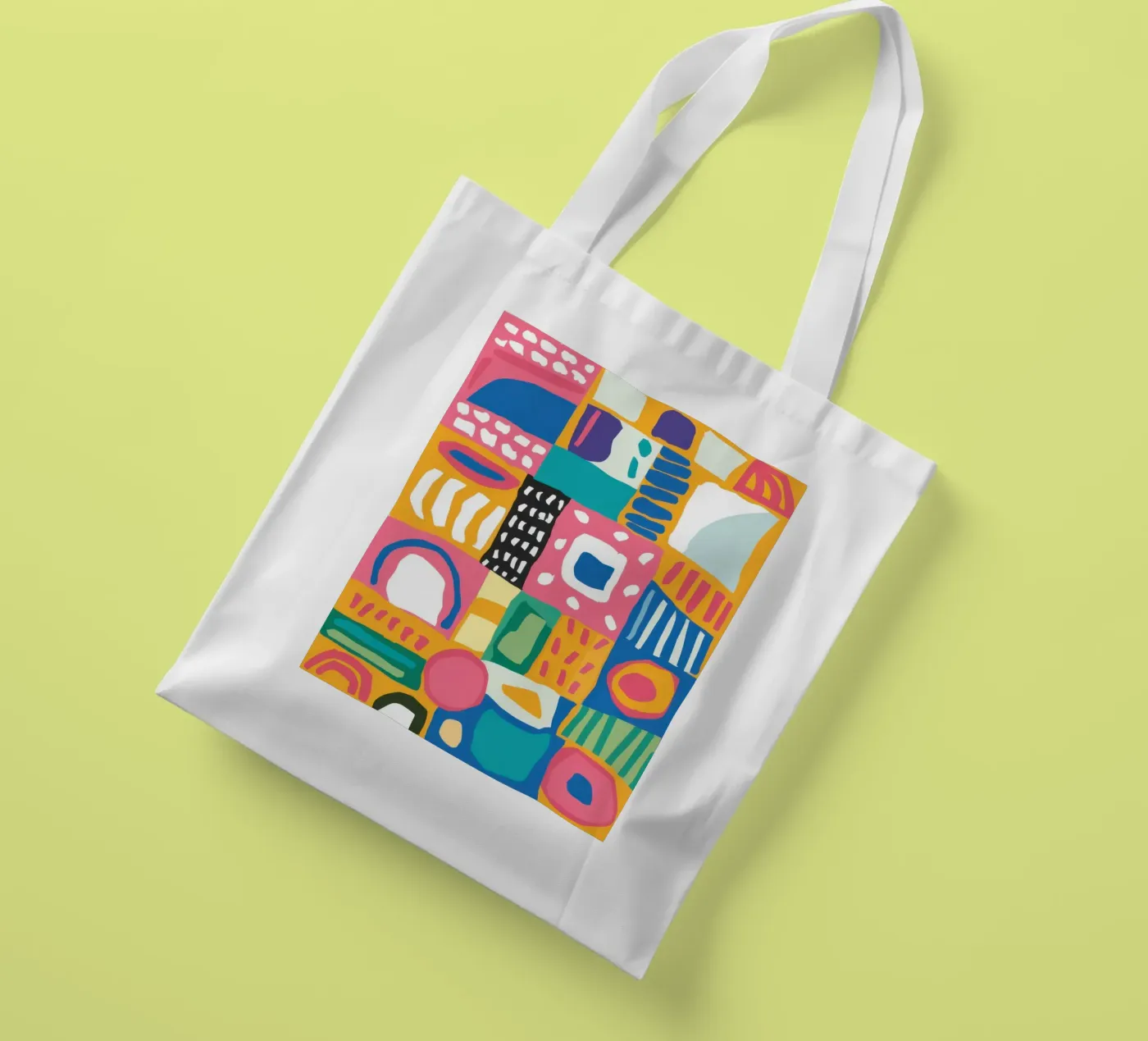 Vibrant Textile Patchwork tote bag by Reds Jays