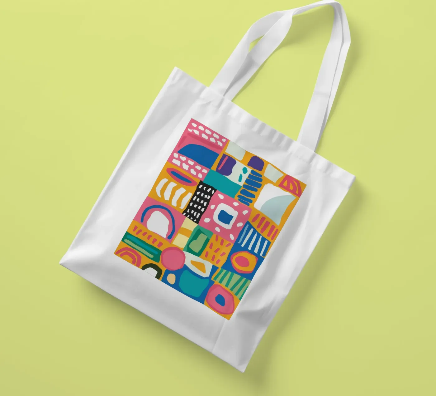 Vibrant Textile Patchwork tote bag by Reds Jays