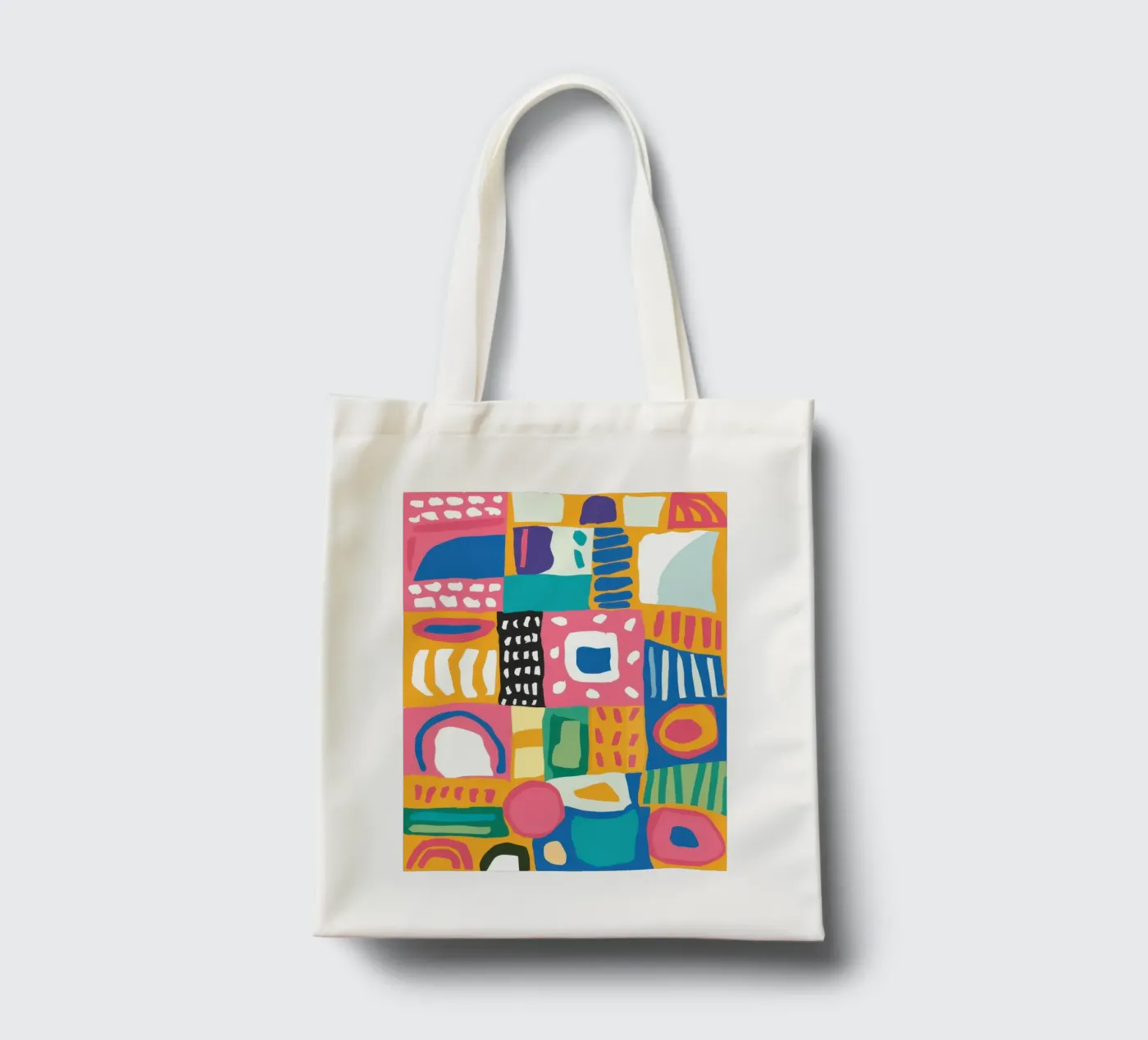 Vibrant Textile Patchwork tote bag by Reds Jays