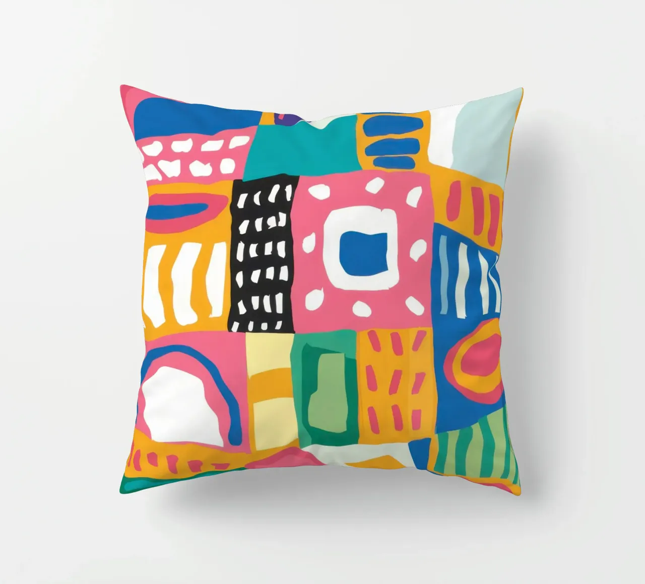 Patchwork tessile vibrante cuscino da Reds Jays