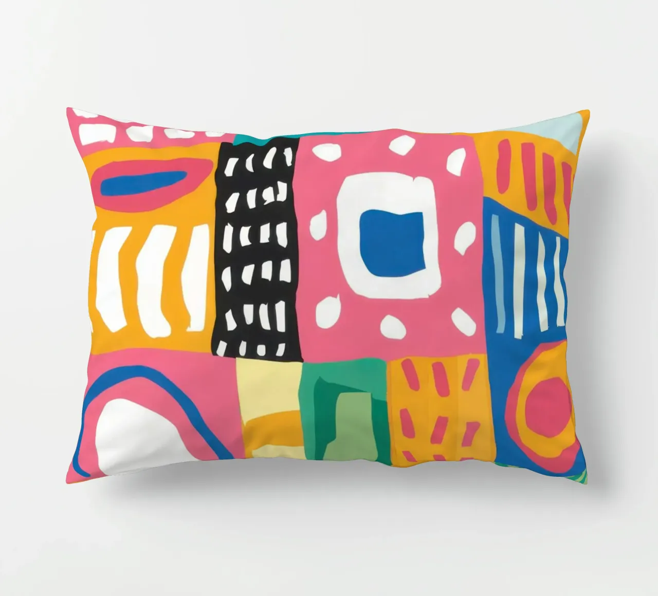 Patchwork tessile vibrante cuscino da Reds Jays