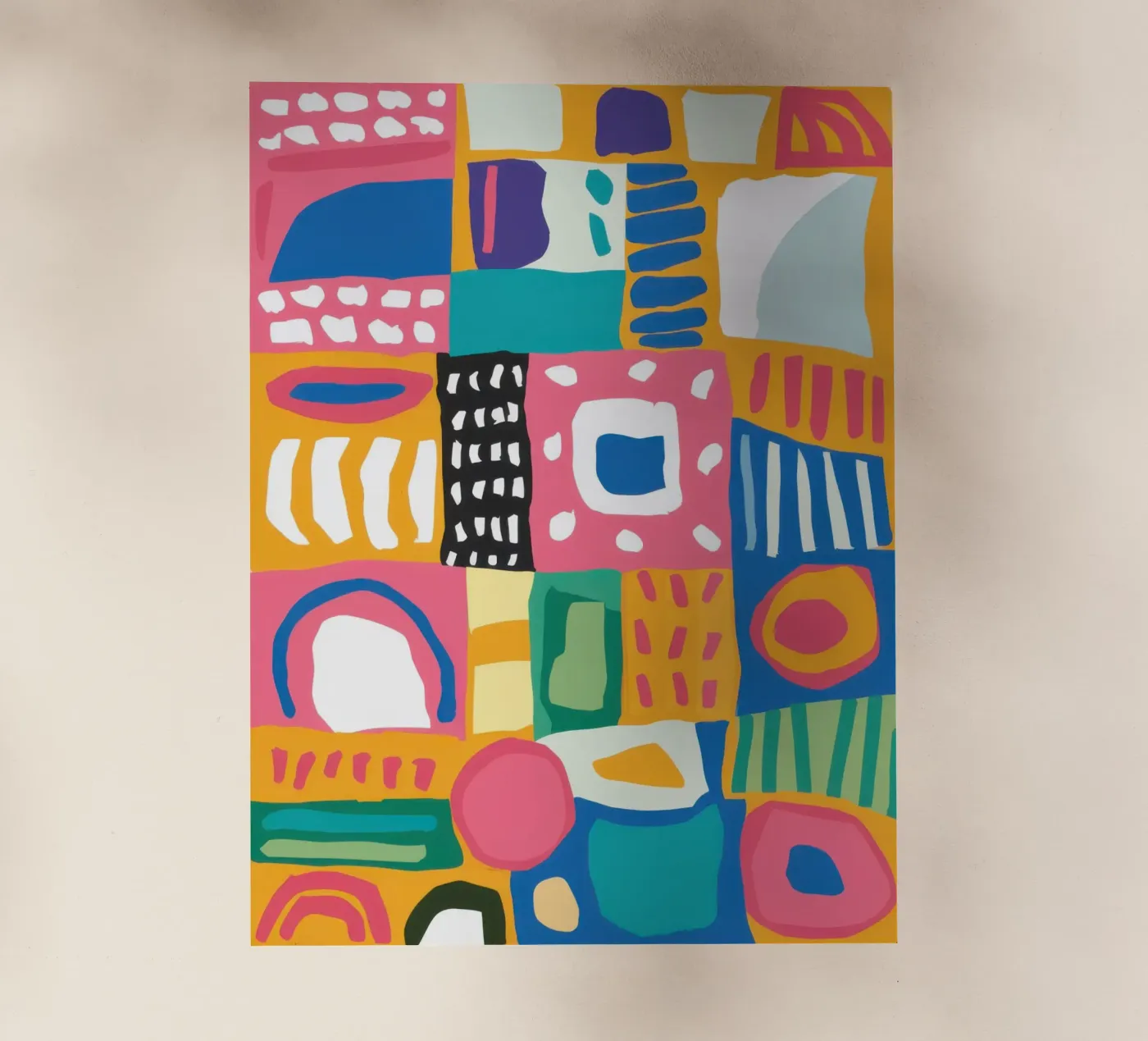 Vibrant Textile Patchwork backlit film by Reds Jays