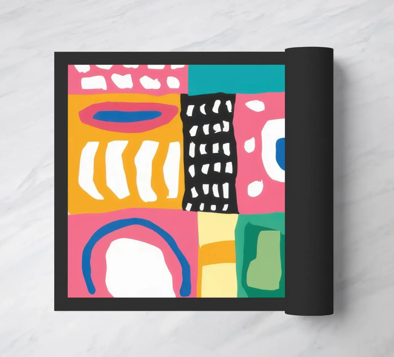 Patchwork tessile vibrante zerbino da Reds Jays