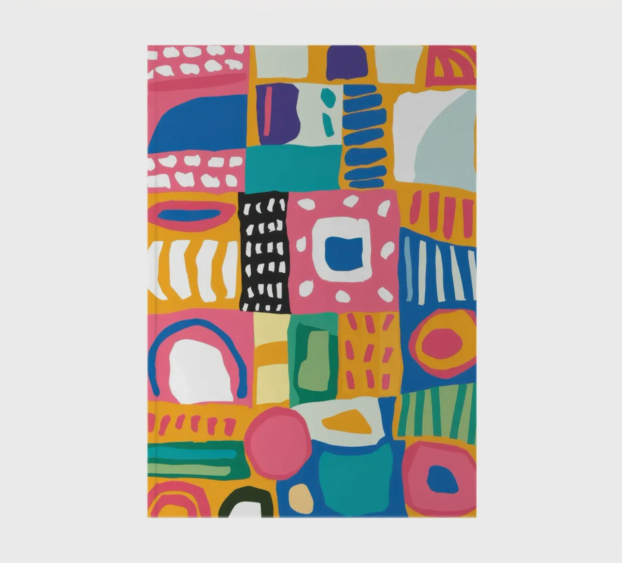 Vibrant Textile Patchwork notebook by Reds Jays