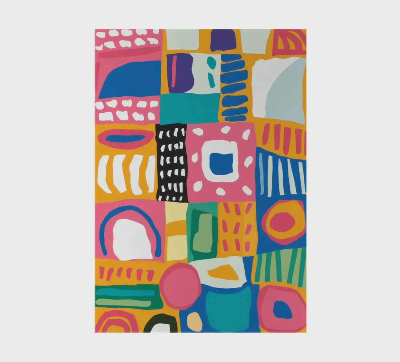 Vibrant Textile Patchwork notebook by Reds Jays