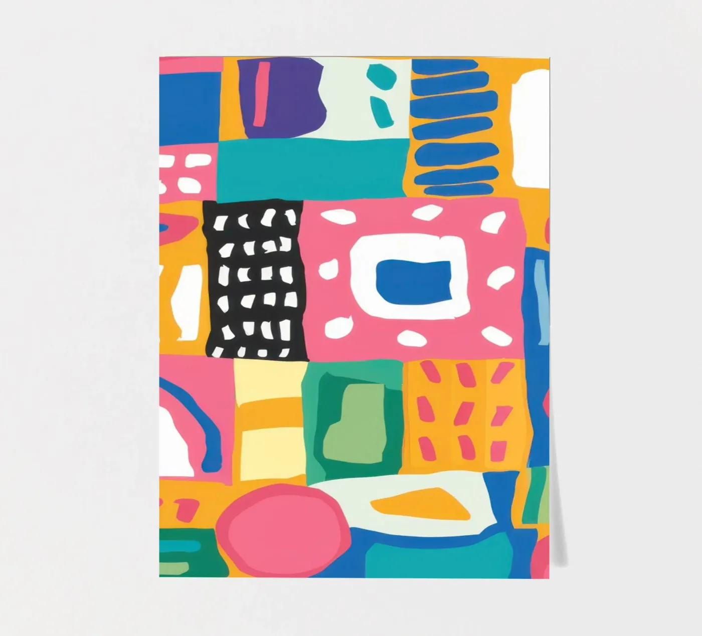 Vibrant Textile Patchwork stickervel van Reds Jays