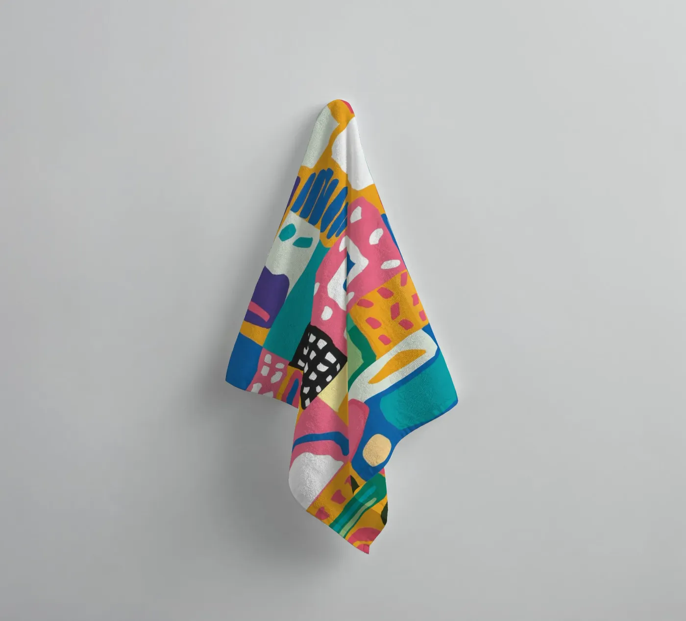 Patchwork tessile vibrante asciugamano da bagno da Reds Jays