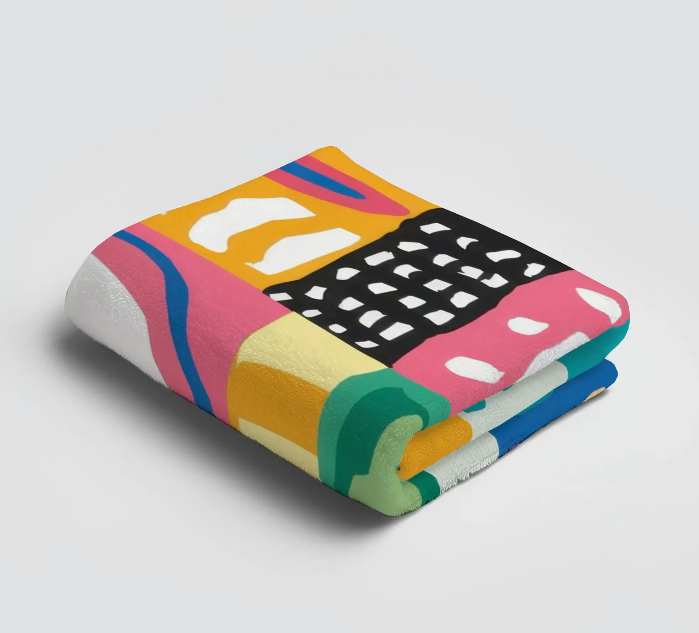 Vibrant Textile Patchwork Handtuch von Reds Jays