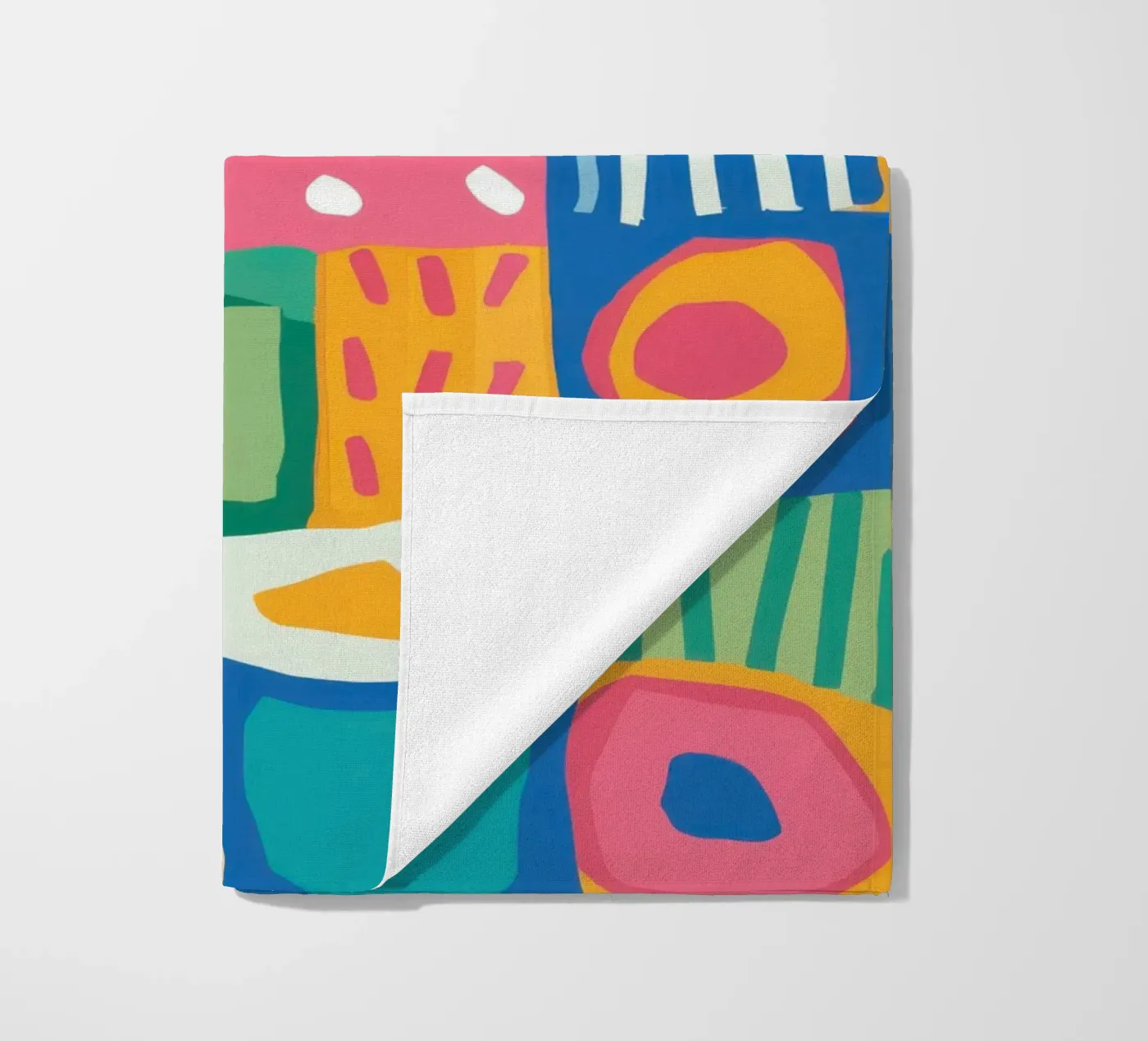 Vibrierende Textilien Patchwork Strandtuch von Reds Jays