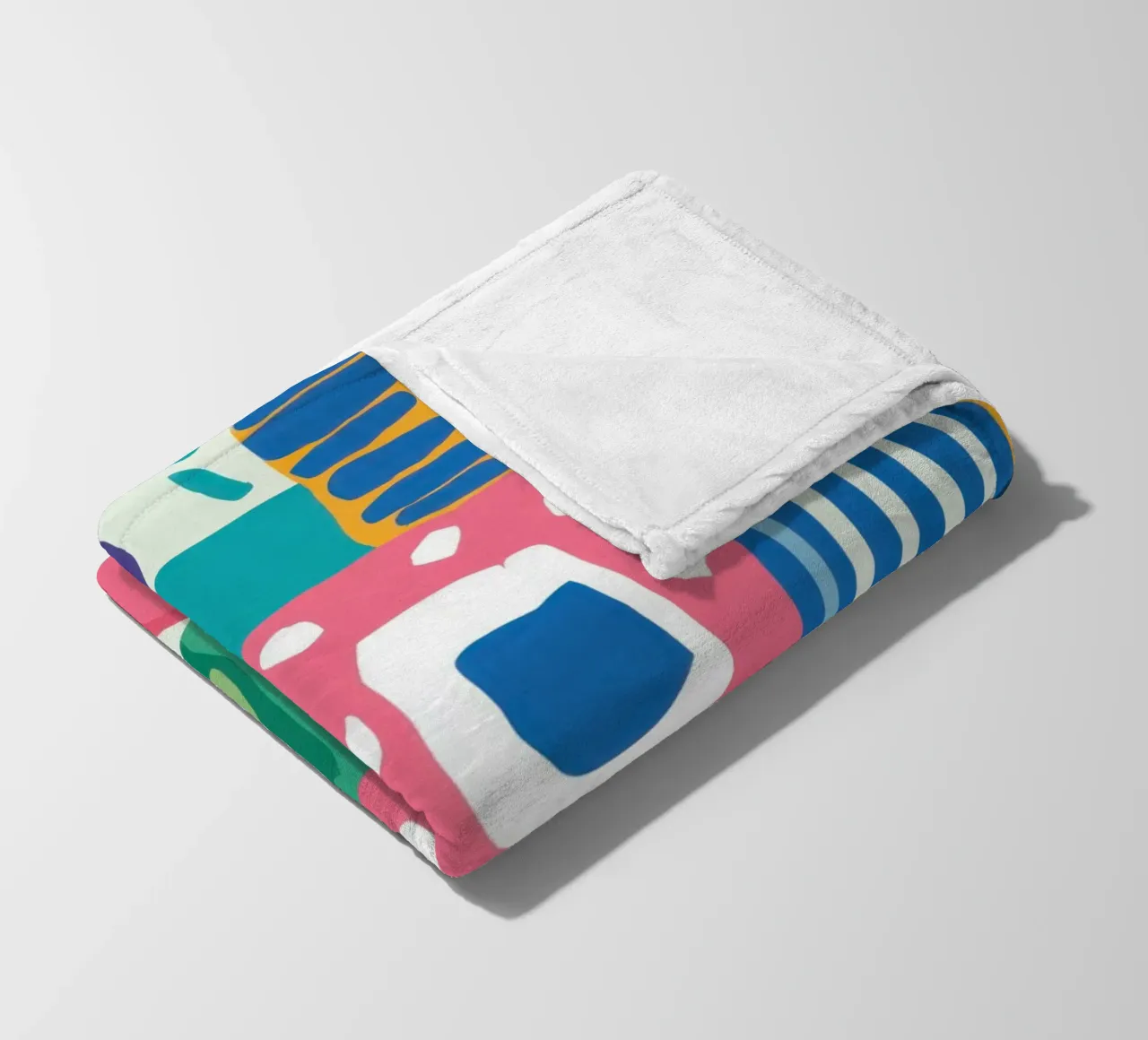 Levendig patchwork van textiel fleecedeken van Reds Jays