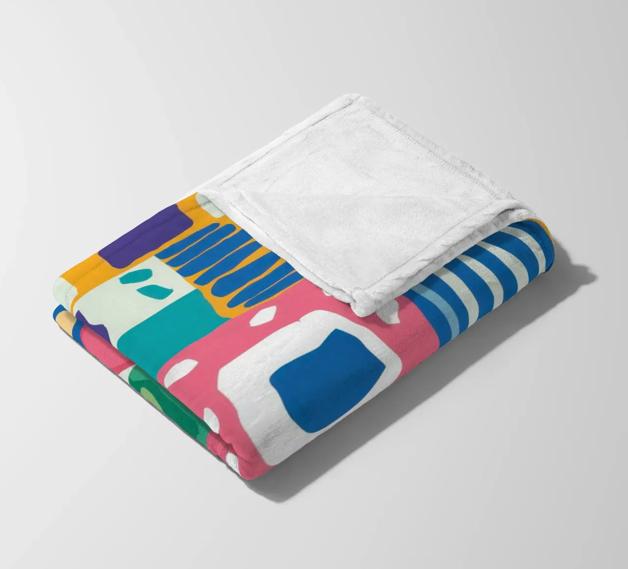 Levendig patchwork van textiel fleecedeken van Reds Jays