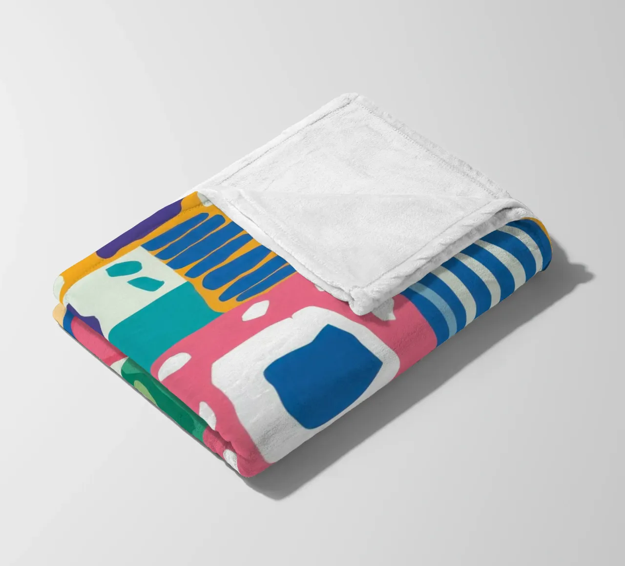 Levendig patchwork van textiel fleecedeken van Reds Jays