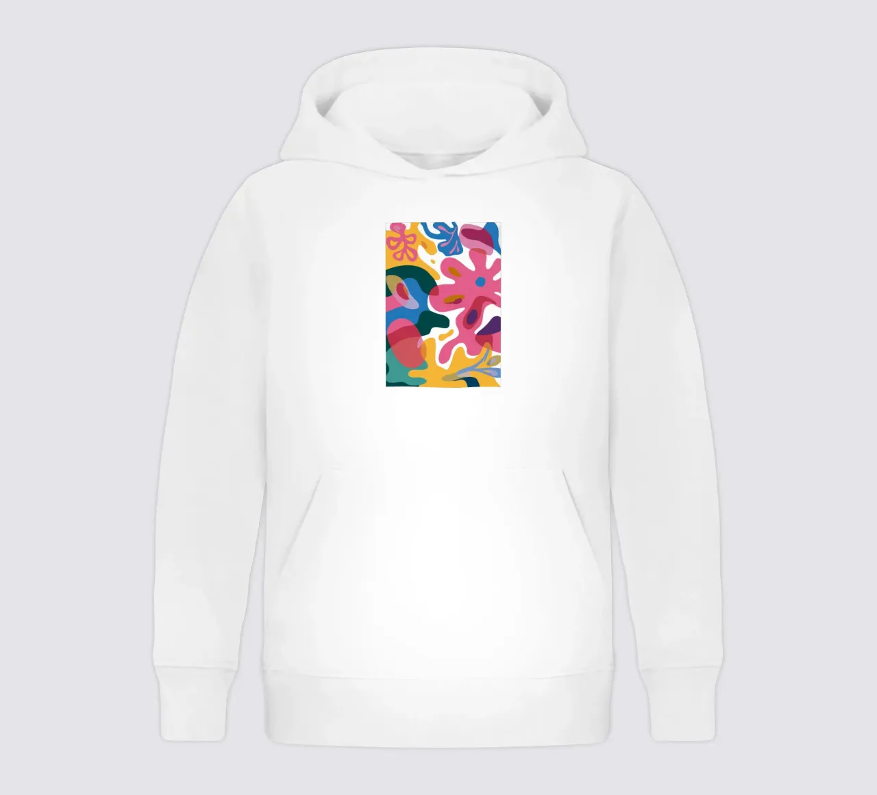 Flusso di colore organico felpa bambino con cappuccio da Ink Pulse