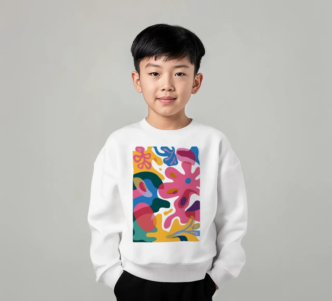 Flusso di colore organico felpa bambino da Ink Pulse