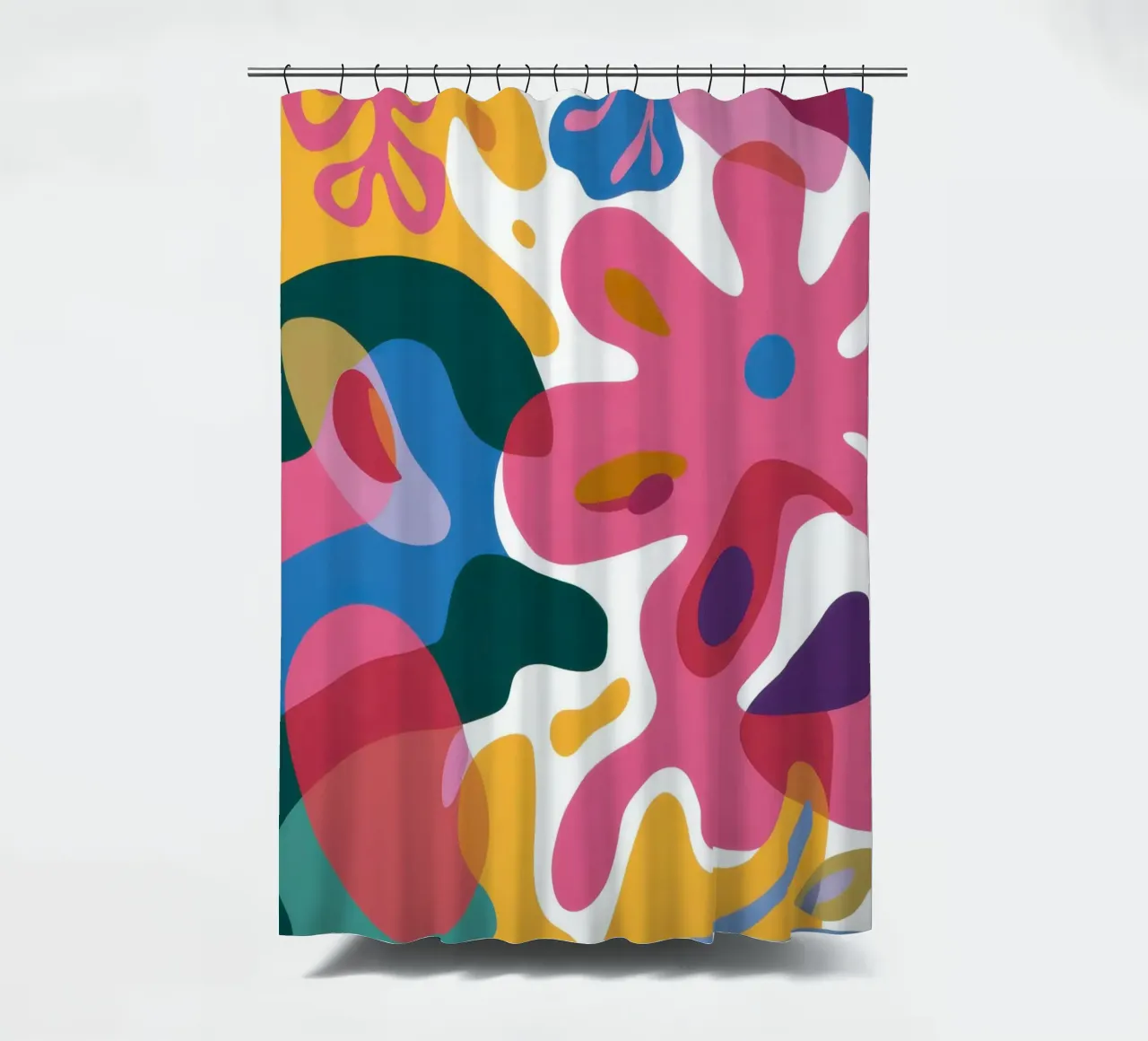 Flusso di colore organico tenda da doccia da Ink Pulse