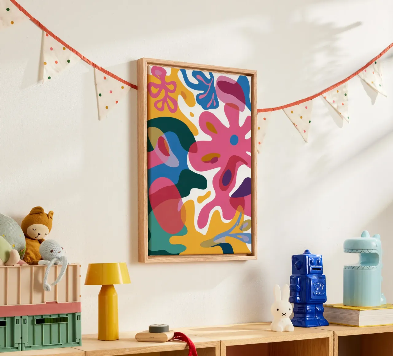 Organic Color Flow canvas by Ink Pulse