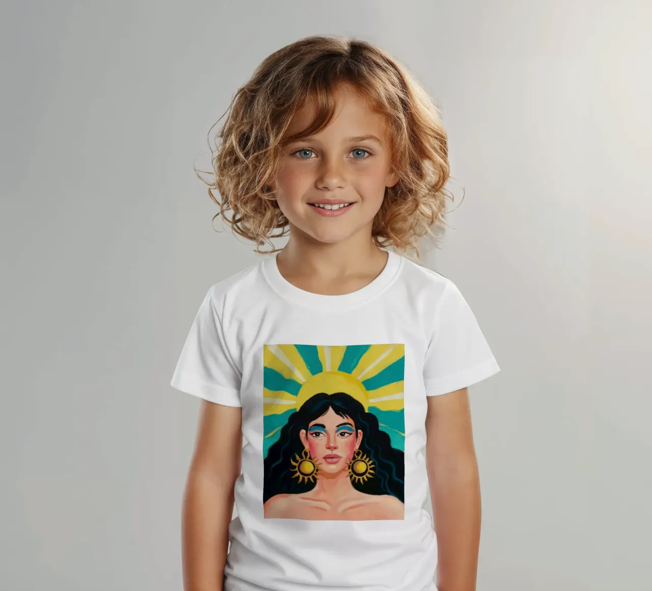 Dea solare radiosa t-shirt bambini da Flock Reverie