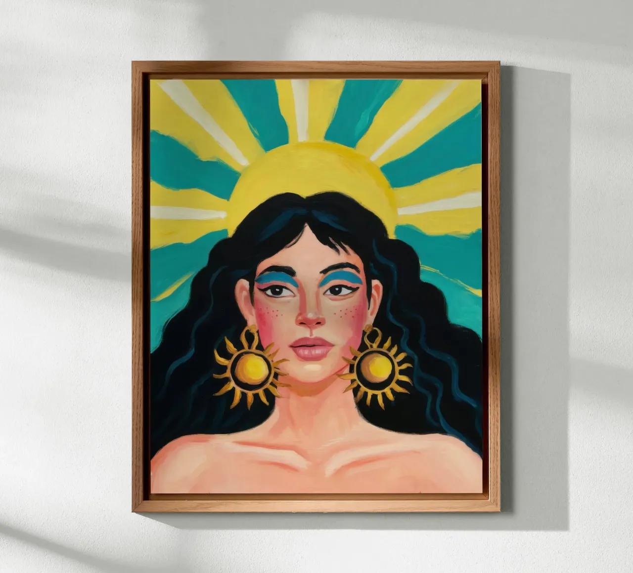 Diosa Solar Radiante aluminio dibond de Flock Reverie