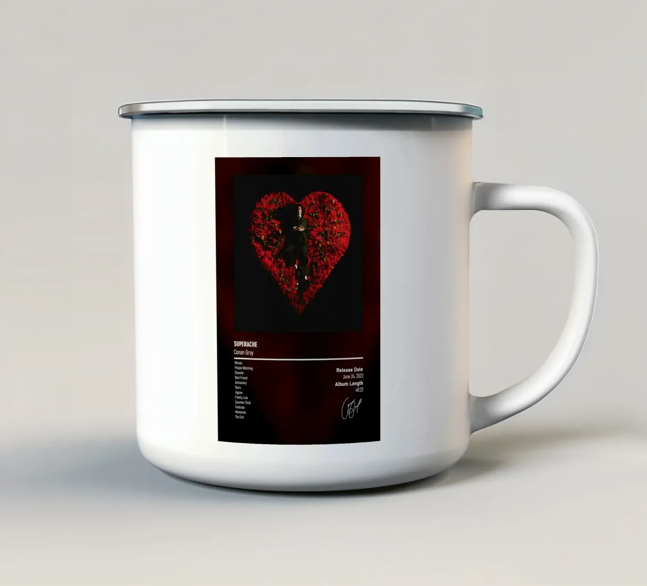 Superache (2022) by Conan Gray tazza in smalto da DGUnder