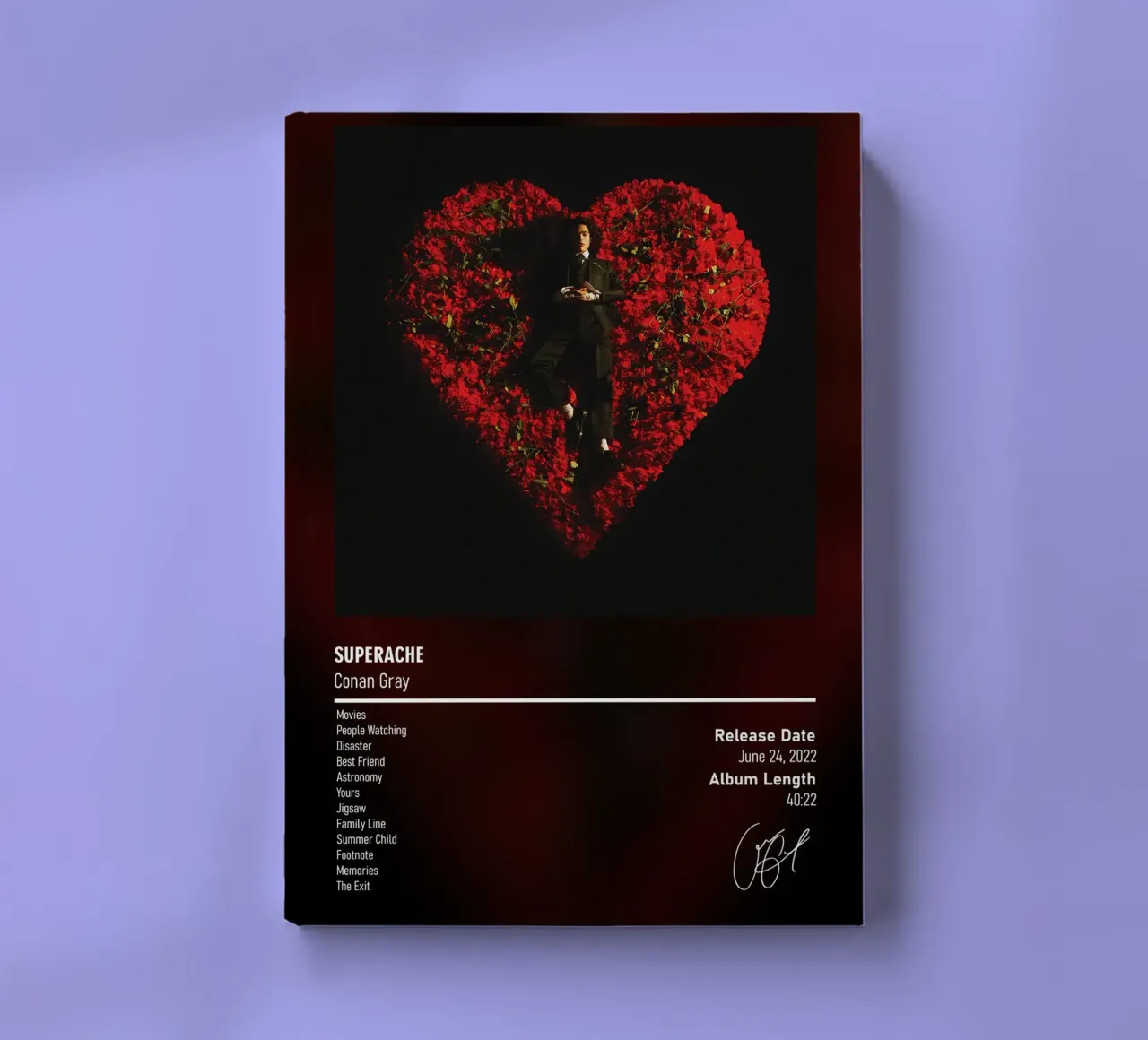 Superache (2022) by Conan Gray notebook by DGUnder
