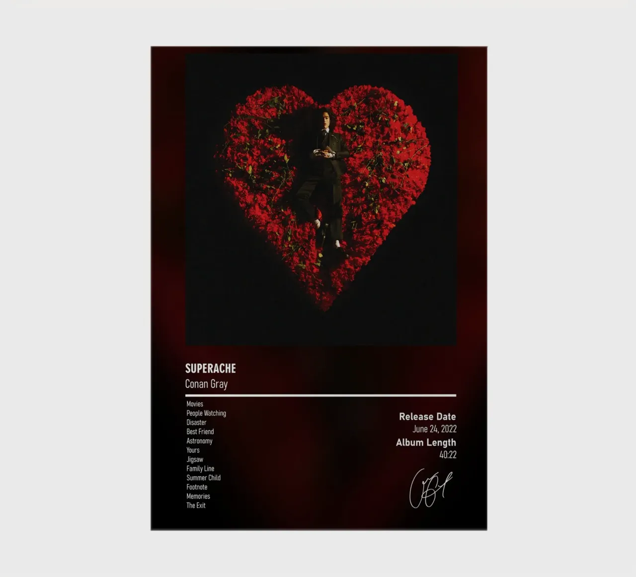 Superache (2022) by Conan Gray notebook by DGUnder