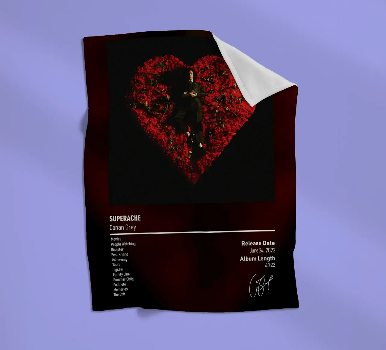 Superache (2022) by Conan Gray coperta in pile da DGUnder