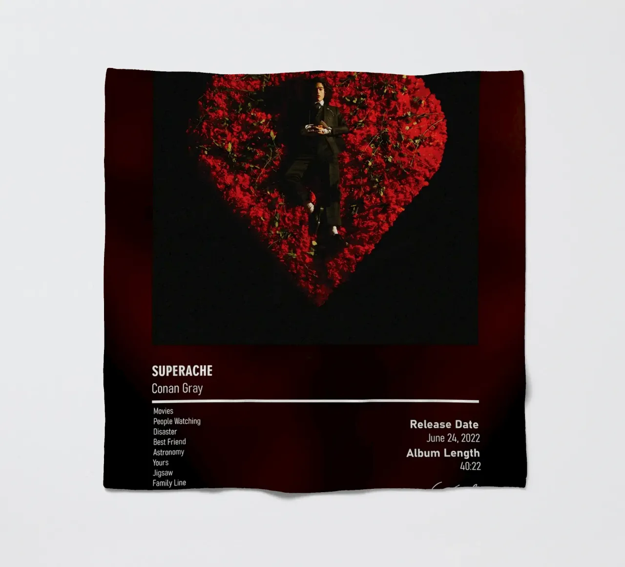 Superache (2022) by Conan Gray coperta in pile da DGUnder