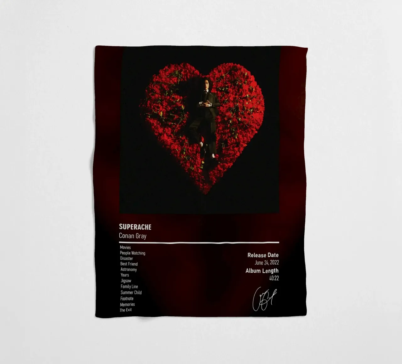 Superache (2022) by Conan Gray coperta in pile da DGUnder