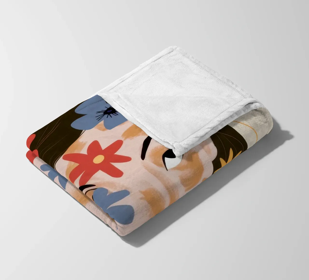 Petal Faced Reverie fleece blanket by Dream Gesso