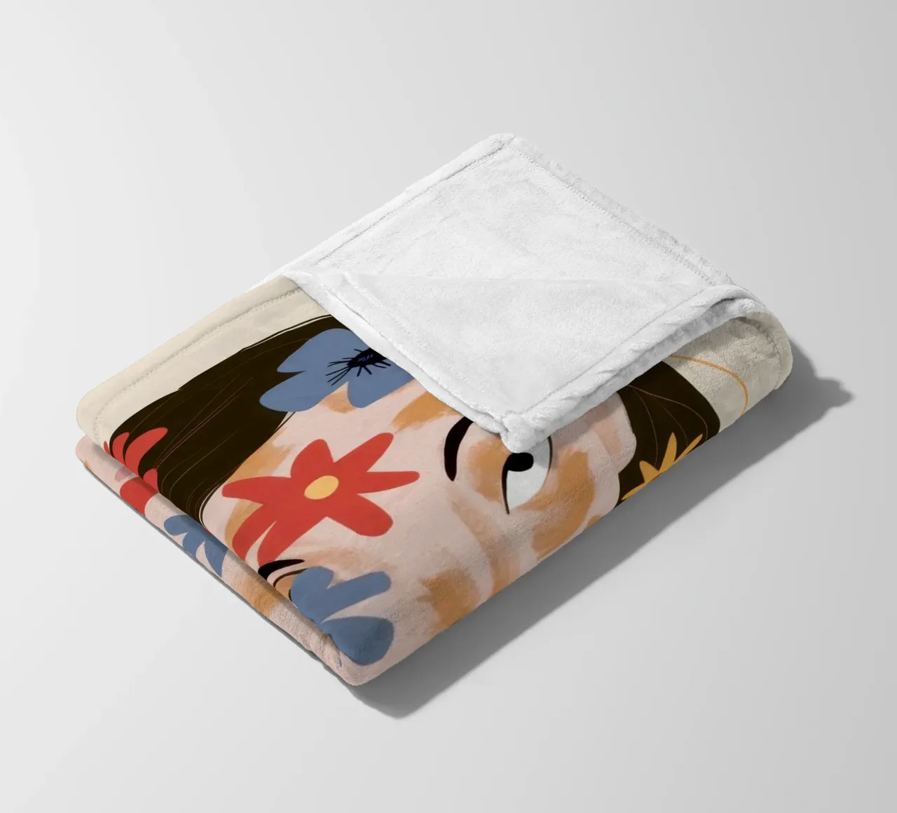 Petal Faced Reverie fleece blanket by Dream Gesso