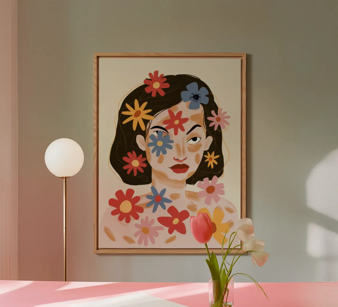 Petal Faced Reverie forex plate by Dream Gesso