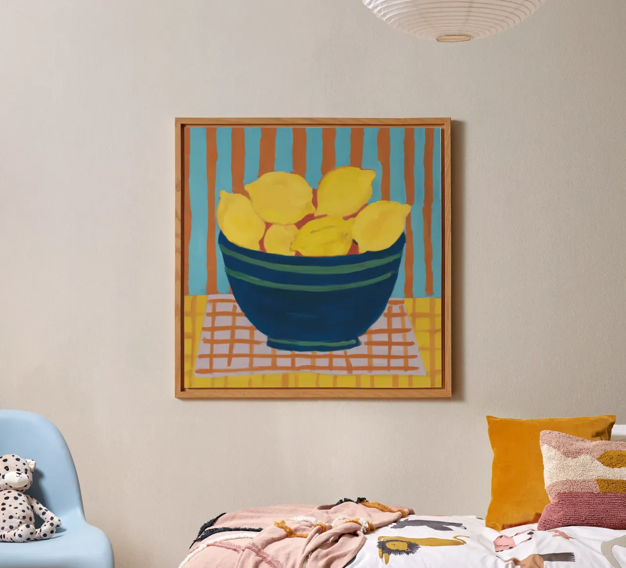 Limoncello Stripe Dream alu-dibond by Rain Balance