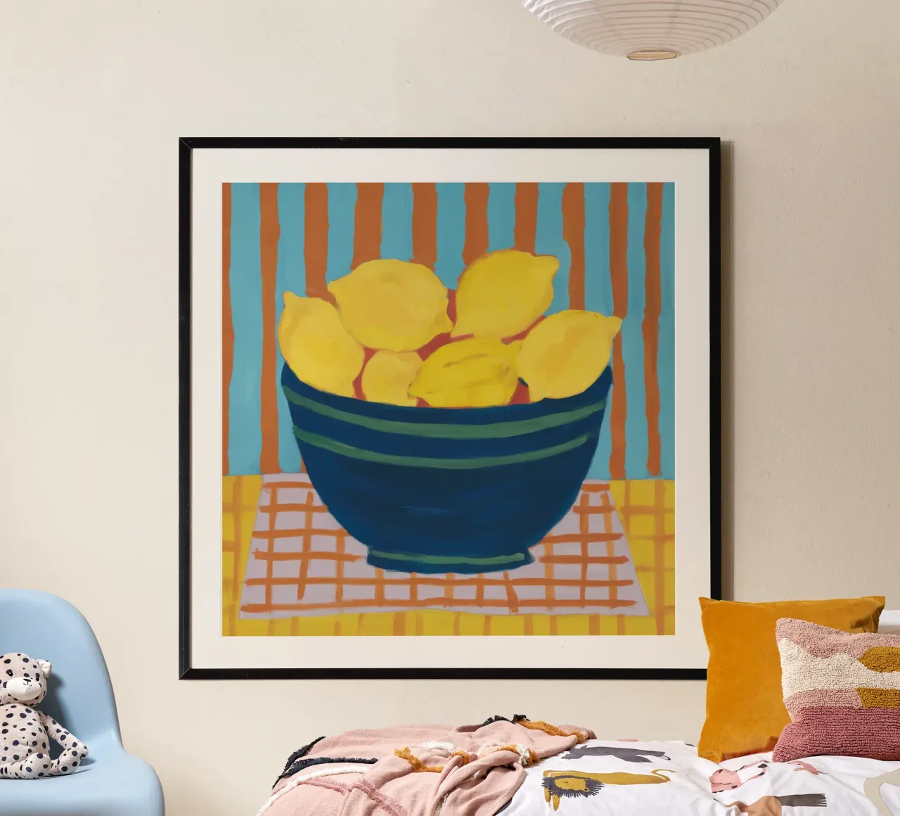 Limoncello Streifentraum Poster von Rain Balance