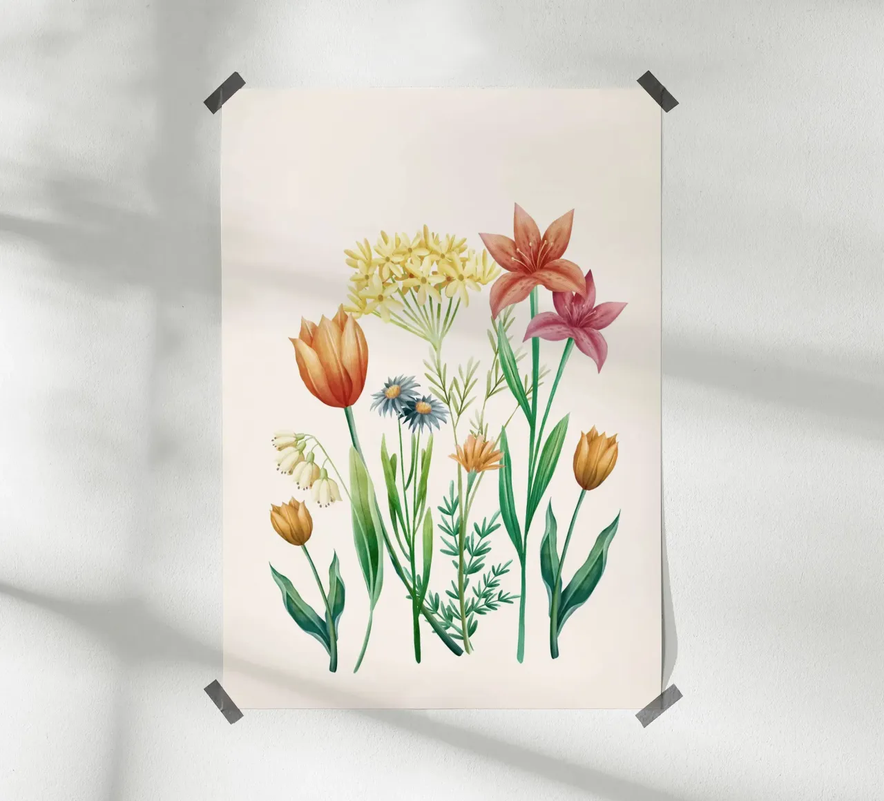 Vibrant Flowers hahnemühle by Nadjaa
