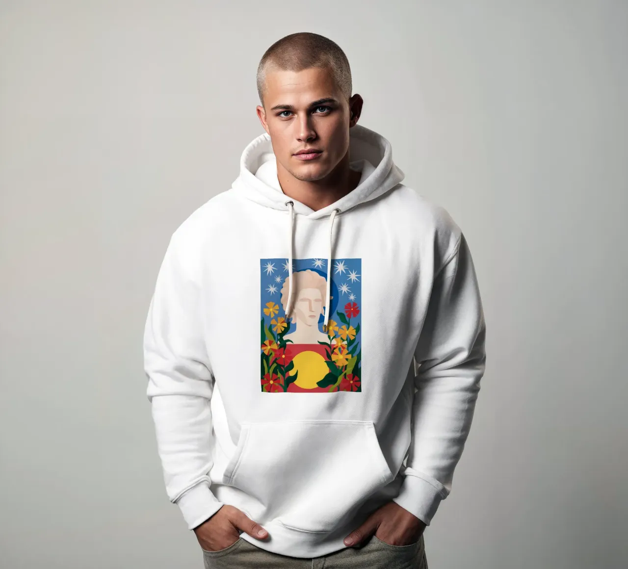 Sogno Apollo Pop Art felpa con cappuccio da Ink Pulse