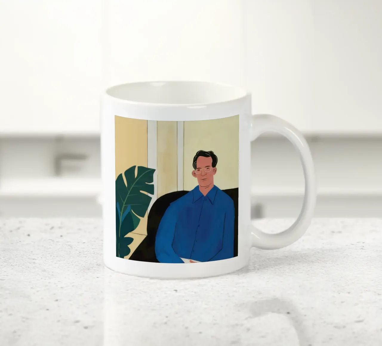 Ritratto di Azure Poise tazza in ceramica da Giant Foxs