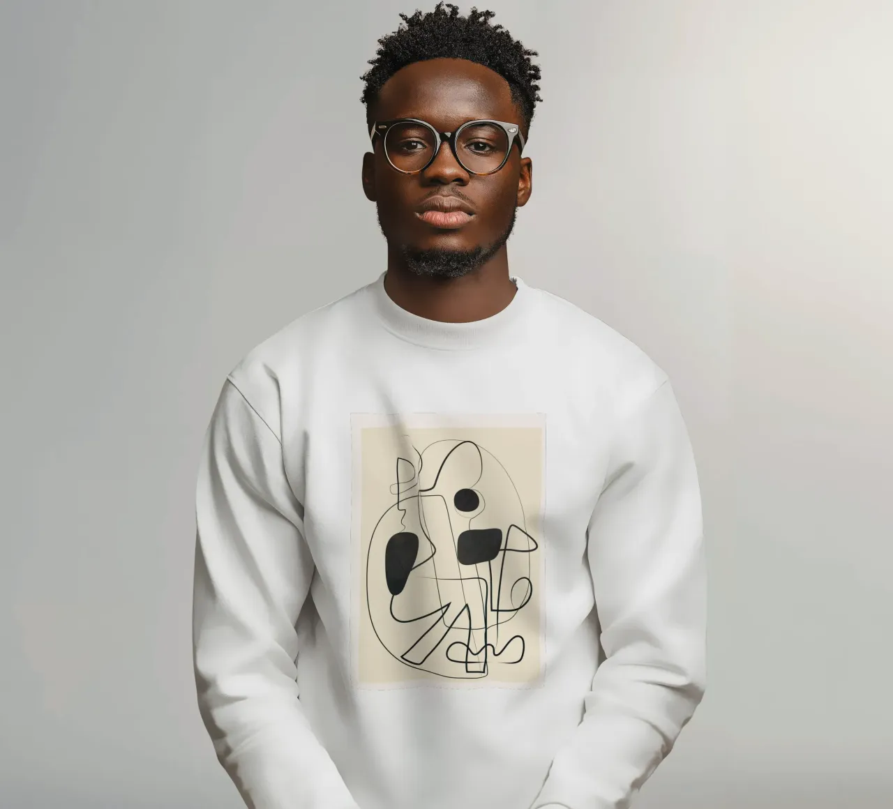 Abstract Line Art VII felpa da Nadjaa