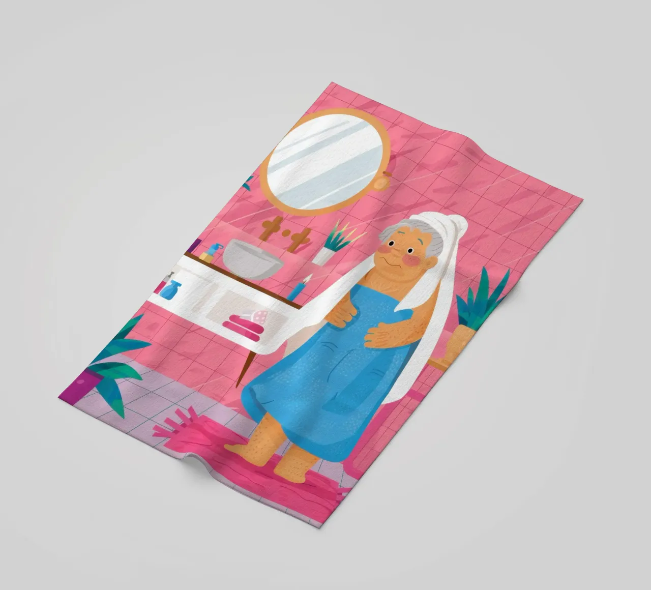 Rituale del bagno di Roseate telo mare da Dream Gesso
