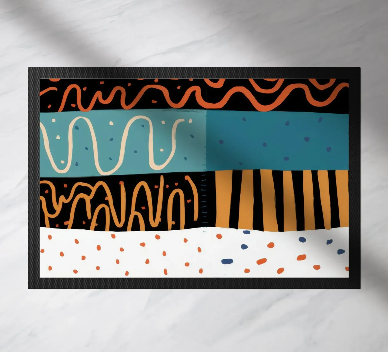 Coastal Pattern Collage doormat by Reds Jays