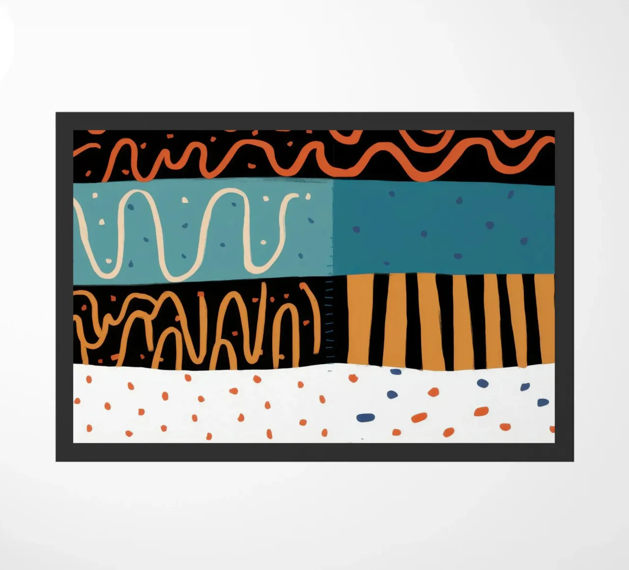 Coastal Pattern Collage doormat by Reds Jays