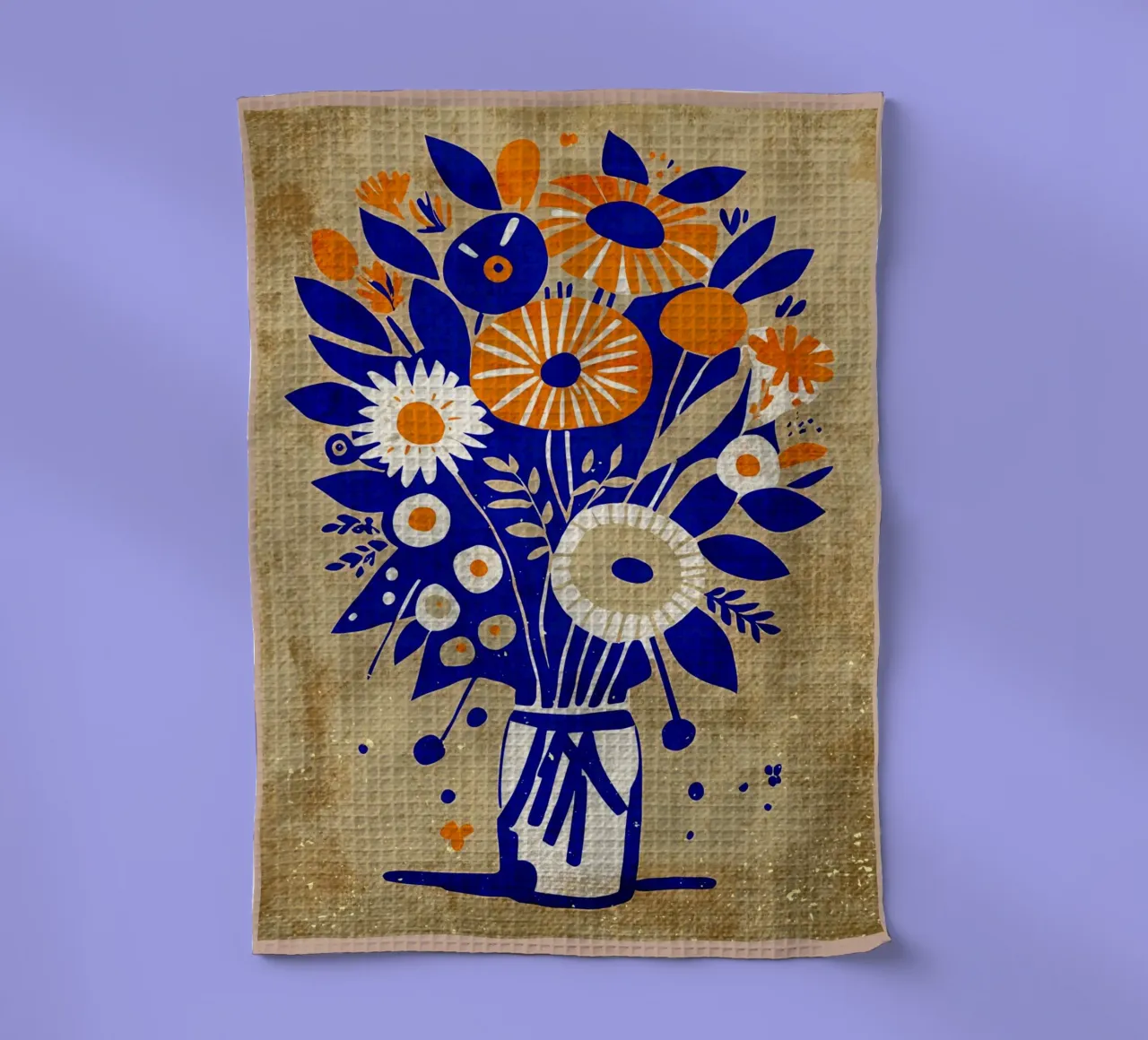 Fiori selvatici blu canovaccio da cucina da AnimalFunny